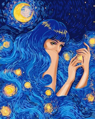 Malowanie po numerach z ramą 40x50cm Piękno gwiazdy