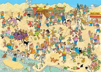 JUMBO Puzzle JvH Sochy z písku 1000 dílků