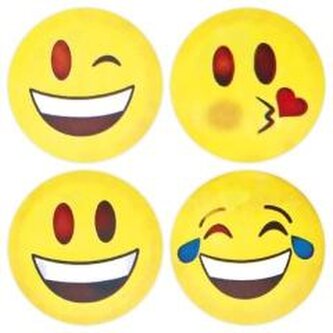 Naklejki papierowe na taśmie Emotikony 500szt