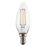 Xavax LED Filament žárovka, E14, 250 lm (nahrazuje 25 W), svíčka, teplá bílá, čirá
