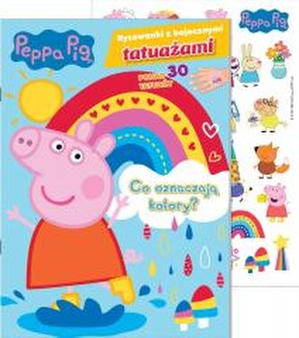 Świnka Peppa. Rysowanki z bajecznymi tatuażami