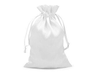 Dárkový pytlík rozměr 11x17 cm saténový - 100 ks - 2 bílá