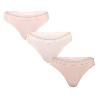 3PACK dámská tanga BOSS vícebarevné (50510030 965) M