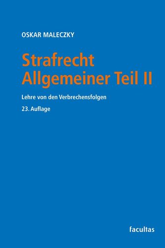 Strafrecht Allgemeiner Teil II