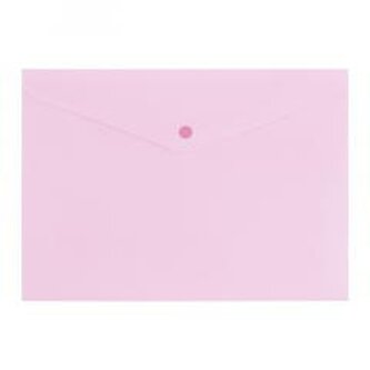Teczka A4 zamykane na zatrzak pastel różowy