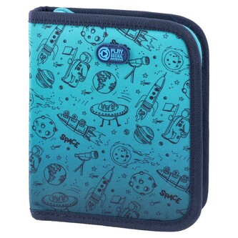 Penál s 1 zásuvkou GRANDE prázdný - světle modrý / tmavý