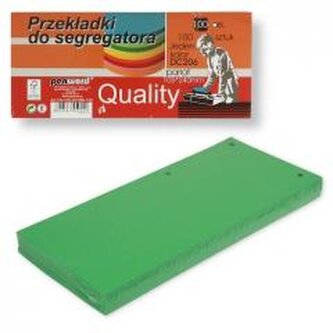 Przekładki do segregatora 100szt parrot