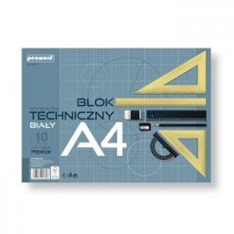 Blok techniczny A4 Premium biały 250g 10 arkuszy