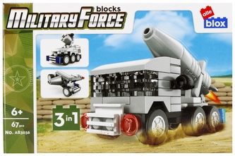 Klocki konstrukcyjne 67 elementów Military alleBLOX 492865