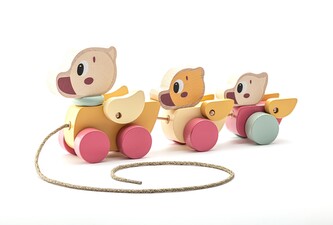 CUBIKA Pastel 15979 Tahací kačenky dřevěné CUBIKA Pastel 15979 Tahací kačenky dřevěné