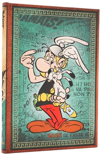 Kalendarz The Adventures of Asterix Asterix the Gaul MIDI Verso 2026, Paperblanks