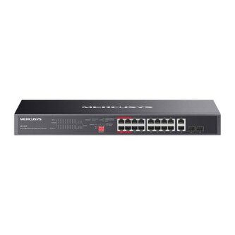 Switch TP-Link Mercusys MS120GP 4x GLAN, 16x GLAN s PoE+, 2x SFP Combo, 192W