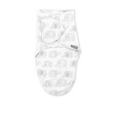 INGENUITY Zavinovačka SwaddleMe™ Ulitka bavlna 1 TOG 0-3m Elephant