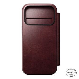 Nomad Modern Leather Folio, burgundy - iPhone 2025 Pro