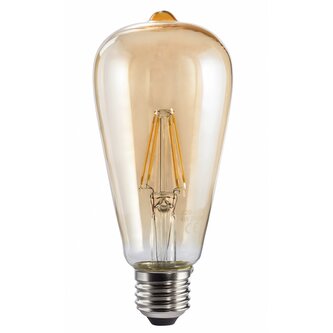 Xavax LED filament žárovka, E27, 410 lm (nahrazuje 36 W), vintage tvar, jantarová barva, teplá bílá Xavax LED filament žárovka, E27, 410 lm (nahrazuje 36 W), vintage tvar, jantarová barva, teplá bílá