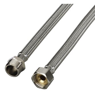 Xavax prodlužovací přívodní hadice, zesílená, nerezová, 0,5 m, balené v PE sáčku