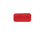 Nažehlovačka Happy - 10 ks - 5 červená
