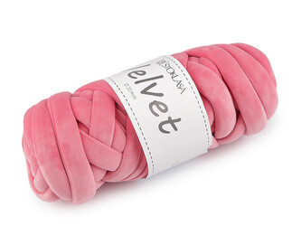 Příze Marshmallow silná Velvet Ø20 mm 500 g - 1 ks - 19 (063) růžová Příze Marshmallow silná Velvet Ø20 mm 500 g - 1 ks - 19 (063) růžová