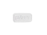 Nažehlovačka Happy - 10 ks - 1 bílá