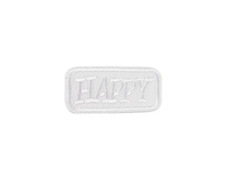 Nažehlovačka Happy - 10 ks - 1 bílá