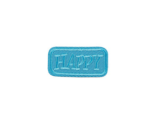 Nažehlovačka Happy - 10 ks - 6 modrá azuro