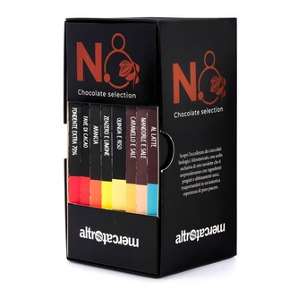 Mascao Bio dárková kolekce čokolád Mascao, 8 druhů