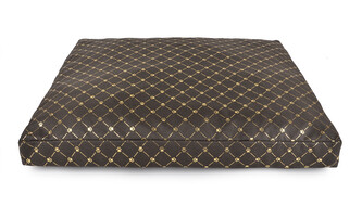 Matrace pro psy PLUTO hnědá/zlatá 2XL 120x80x15 cm Mybesthome