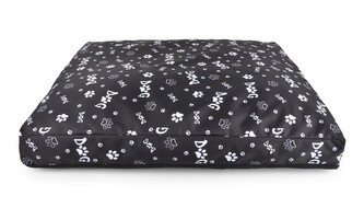 Matrace pro psy ROCKY DOG černá/bílá L 90x65x10 cm Mybesthome