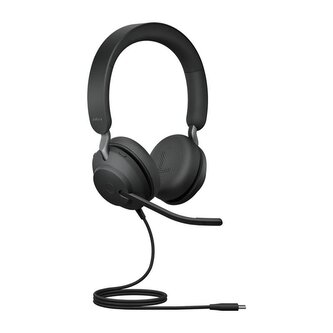Jabra Evolve2 40 SE Stereo USB-C Drát Černá