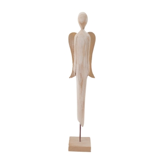 Dřevěný anděl 46 cm