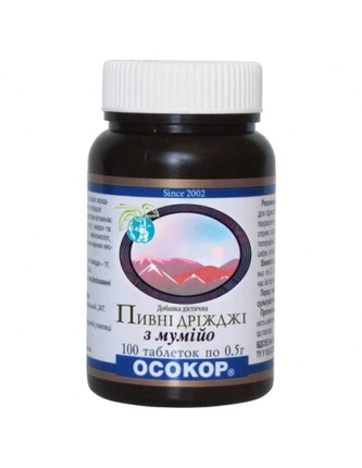 Pivní kvasnice s mumiem „OSOKOR“ 100 tablet TML T072