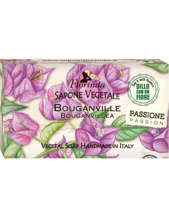 FLORINDA-ŘEKNI TO KVĚTINOU: Rostlinné mýdlo „Bugenvílie“ 100g TML K2108