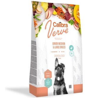 Calibra Dog Verve GF Junior Medium & Large Chicken & Duck 12 kg - expirace do 11.9.2025