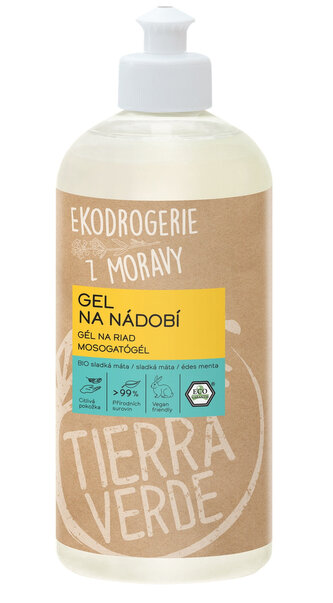 Tierra Verde Gel na nádobí - BIO sladká máta 500 ml