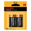 Baterie jednorázová alkalická, tužková, LR14, 1.5V, Kodak, blistr, 2-pack, KOD-LR14XT, Alkaline EXTRALIFE