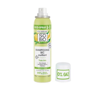 SO’BiO étic Čisticí suchý šampon ve spreji s Yuzu BIO (100 ml) - zanechává vlasy svěží a hladké