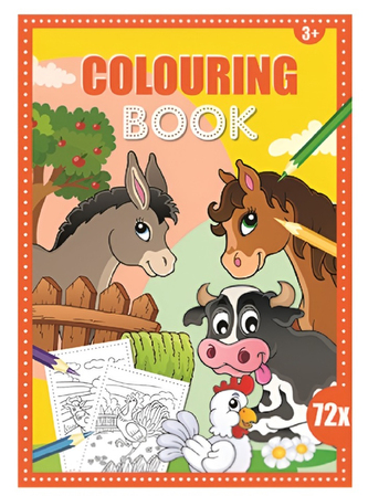 Kniha omalovánek 72 stran A4 farma