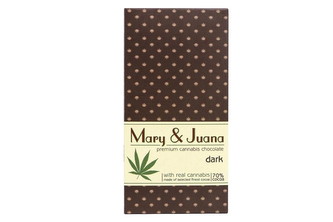 Euphoria, konopná čokoláda Mary & Juana hořká 70 % kakao, 80 g