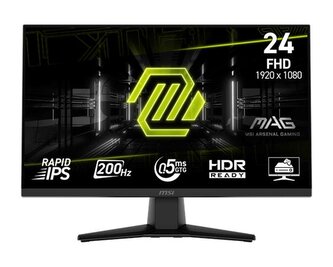 MSI MAG 242F gaming monitor 23,8" Rapid IPS FHD 200Hz 0,5ms HDMI DP černá