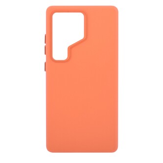 Pouzdro Leather Frame s podporou MagSafe Samsung Galaxy S25 5G - oranžové