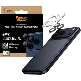 PanzerGlass® Hoops skla Apple iPhone 17 Pro/16 Pro/15 Pro/17 Pro Max/16 Pro Max/15 Pro Max černé