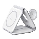 Bezdrátová skládací nabíječka WG 42 MaxFlex 3v1 22.5W - bílá