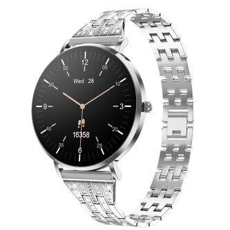 Chytré hodinky WG AirFlex3 Rizz It! - stříbrné, 2x řemínek