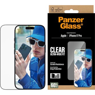 PanzerGlass® Ultra-Wide Fit sklo Apple iPhone 17 Pro s instalačním rámečkem