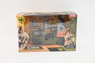 Zestaw militarny jeep+żołnierz 06087