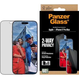 PanzerGlass® Privacy sklo Apple iPhone 17 Pro Max s instalačním rámečkem