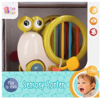 BAM BAM SORTER SENSORYCZNY SLIMAK 21X20X15 WB 48