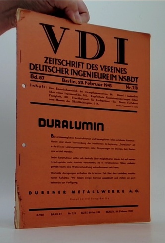 VDI - Zeitschrift des Vereines Deutscher Ingenieure im NSBDT, Nr