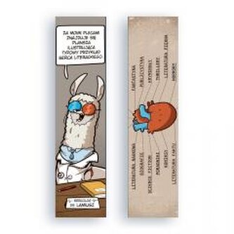 Zakładka kartonowa - Serce literackie Zakładka kartonowa - Serce literackie