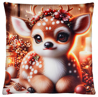 Vánoční polštář CHRISTMAS DEER motiv VI. 40x40 cm Mybesthome